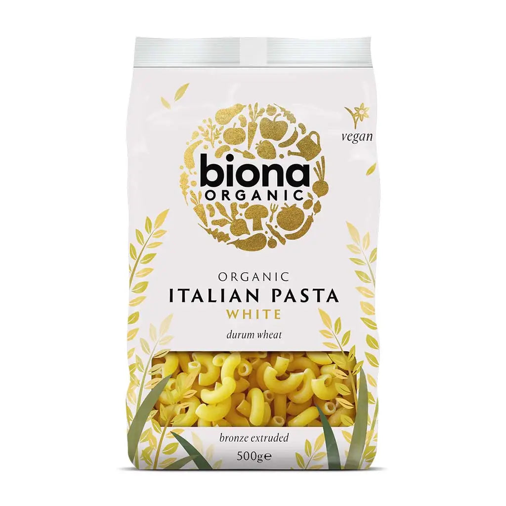 Biona Macaroni Pasta White Organic 500g bag.