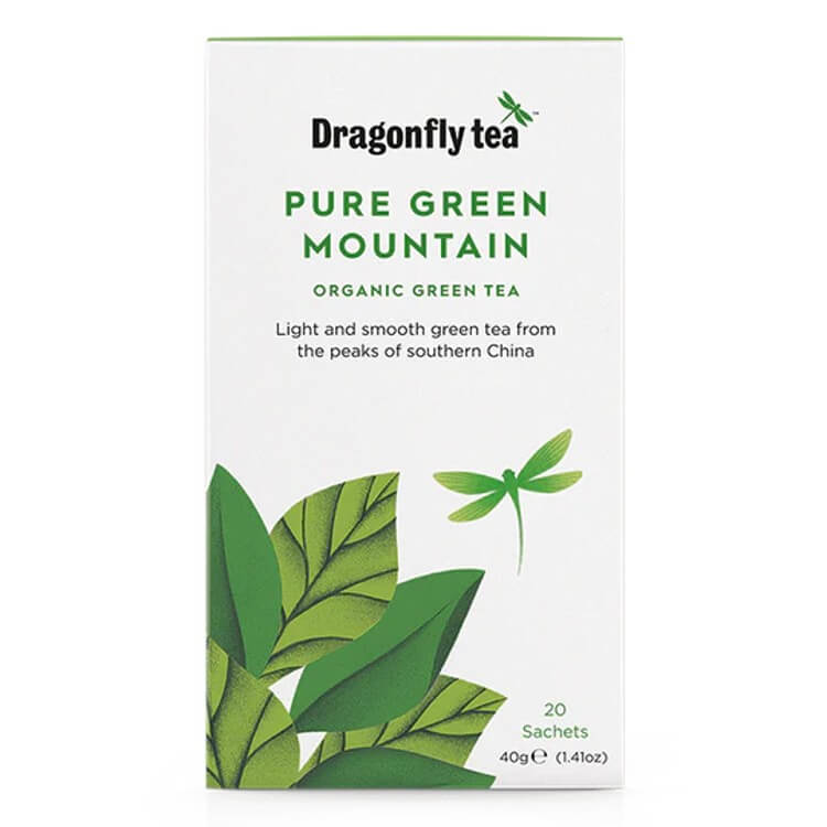 Dragonfly Pure Green Mountain 20 Teabags Organic