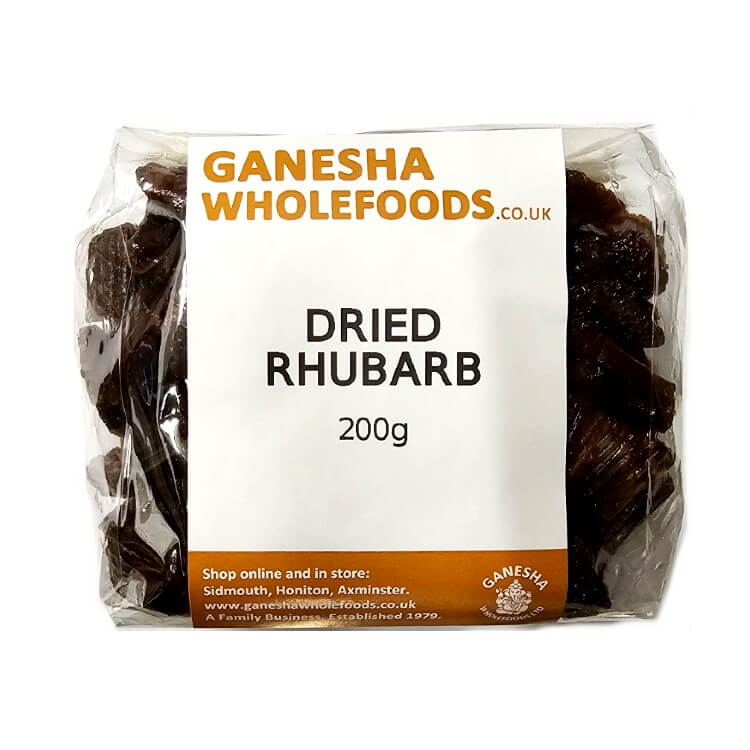 Dried Rhubarb 200g sweetened with apple juice