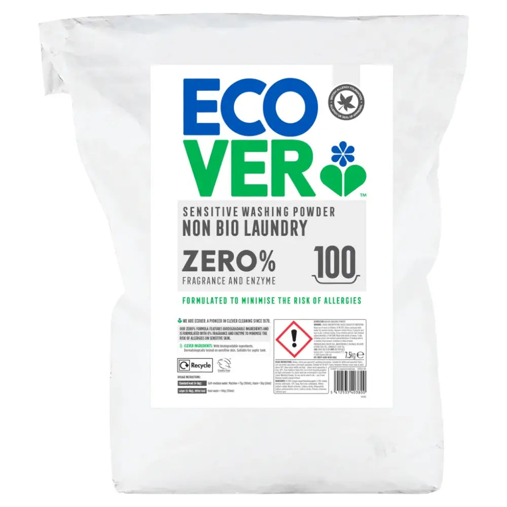 Ecover Zero Non-Bio Laundry Powder 7.5kg