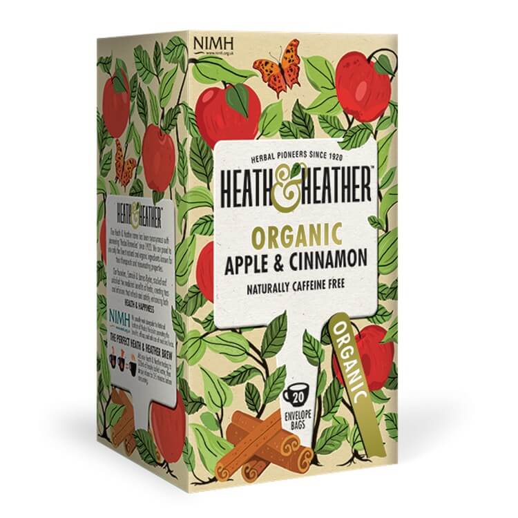 Heath & Heather Apple & Cinnamon 20 Teabags Organic