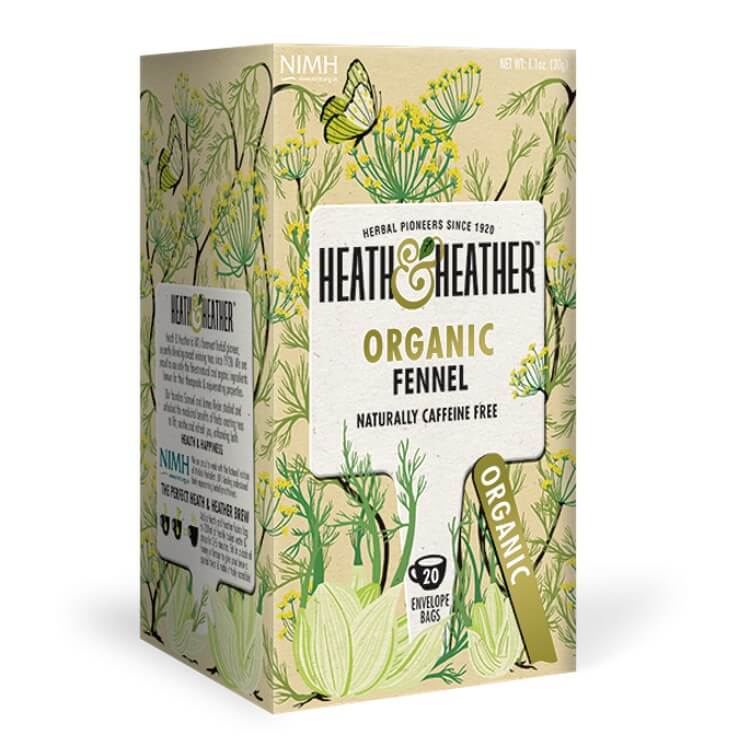Heath & Heather Fennel 20 Teabags Organic