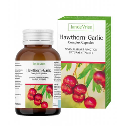 Jan de Vries Hawthorn Garlic 90 Capsules