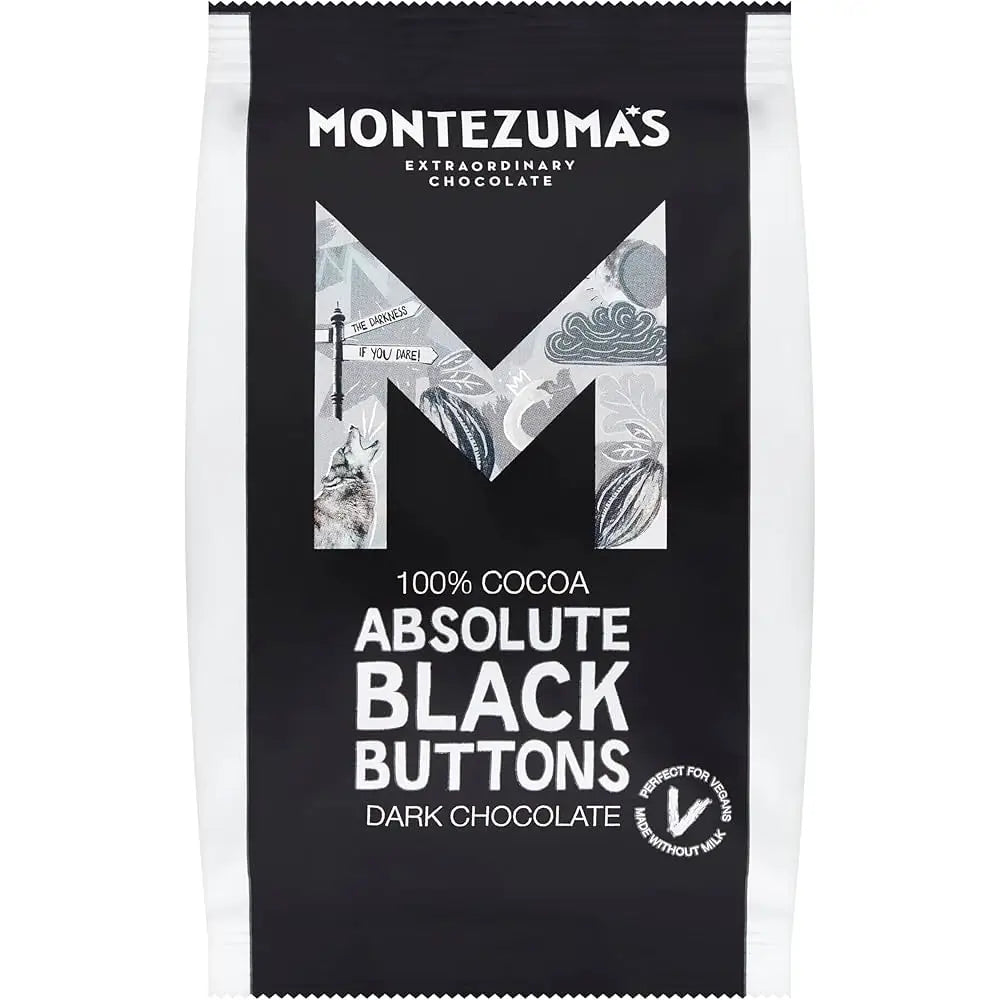 Montezuma Buttons - Absolute Black 100% Cocoa