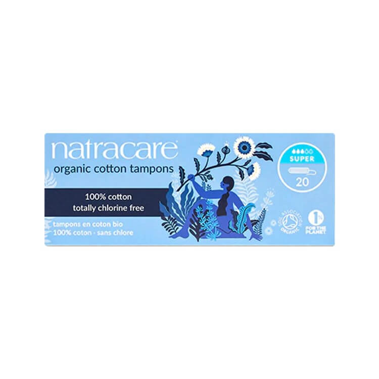 Natracare Super Non-Applicator Tampons 20 pack
