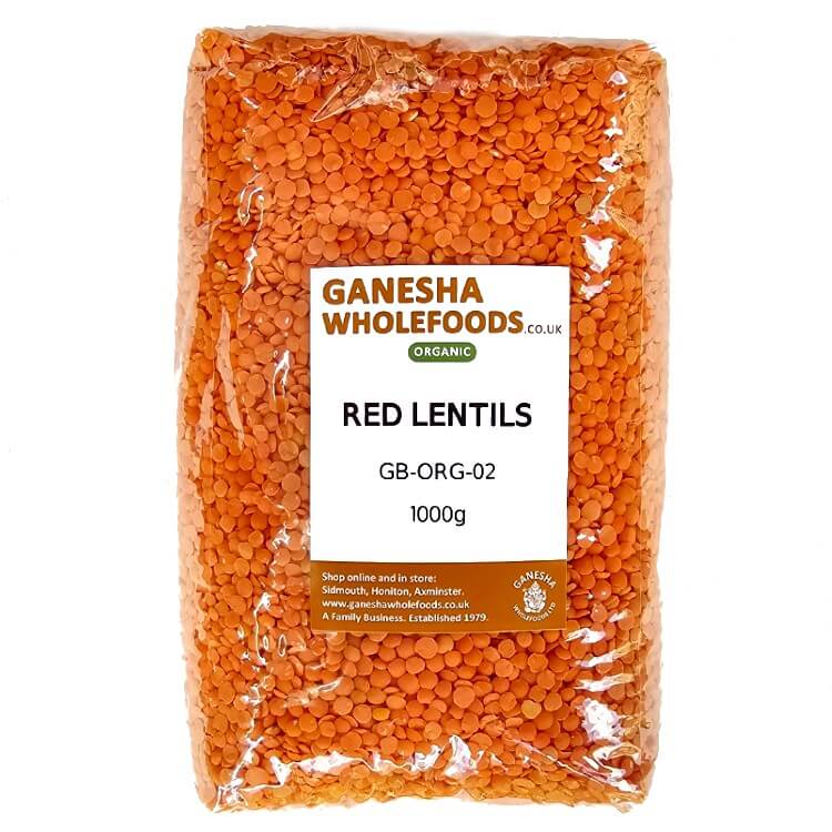 Red Lentils Organic split 1000g