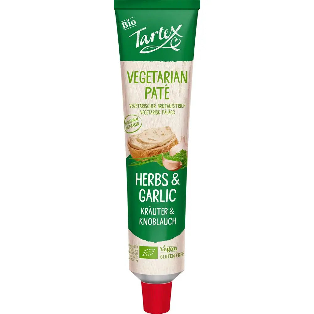 Tartex Herbs & Garlic Pate Organic 200g