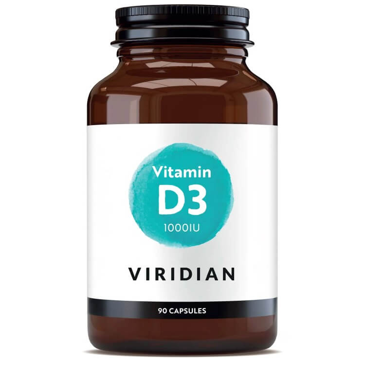 Viridian Vitamin D3 1000iu 90 capsules