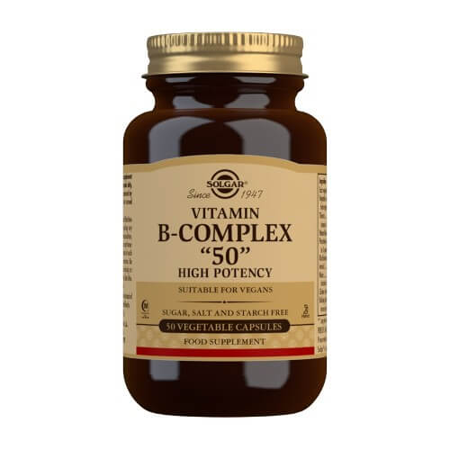 Solgar Vitamin B Complex "50" High Potency 50 vegetable capsules