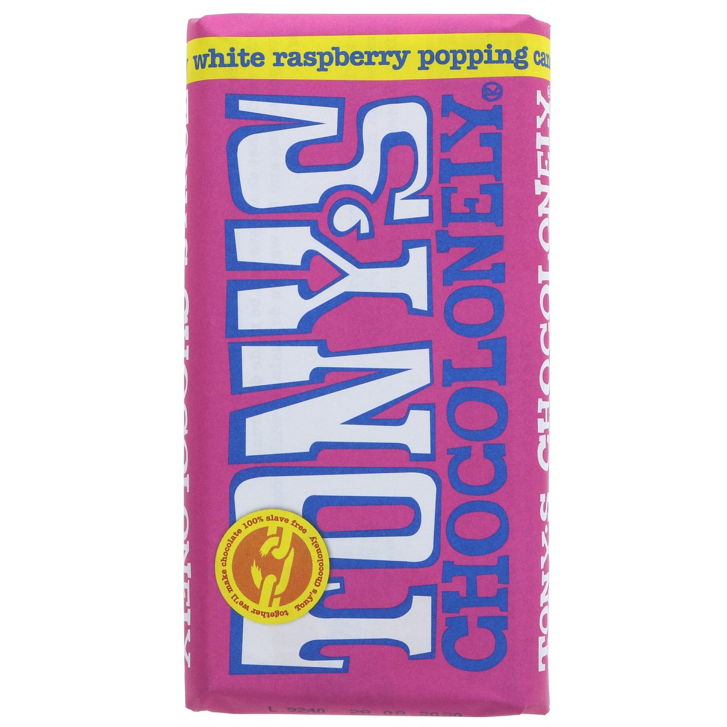 Tony's Chocolonely White Raspberry Popping Candy