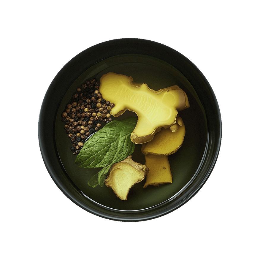Yogi Tea Ginger brewed tea from above