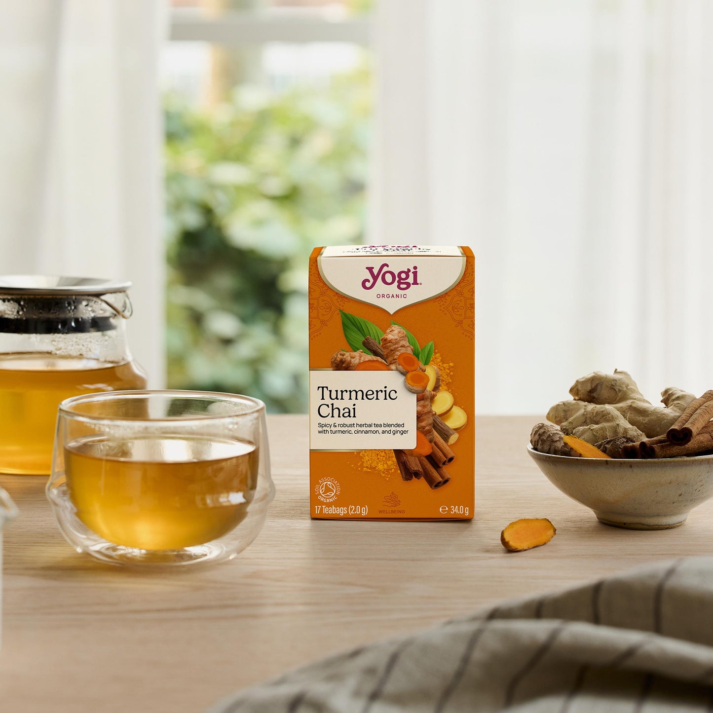 Yogi Tea Turmeric Chai pack shot