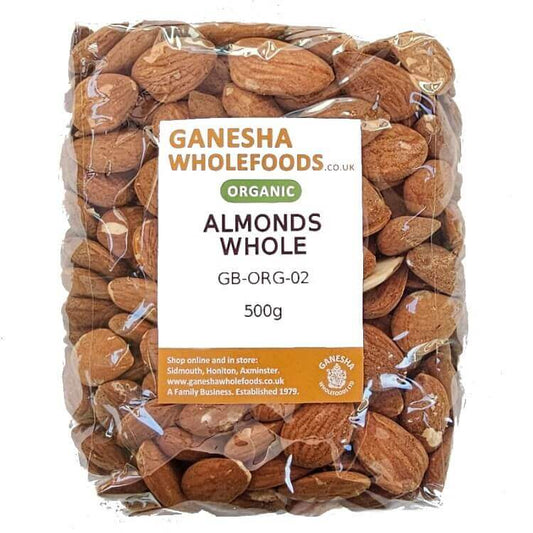Almonds Whole Organic 500g