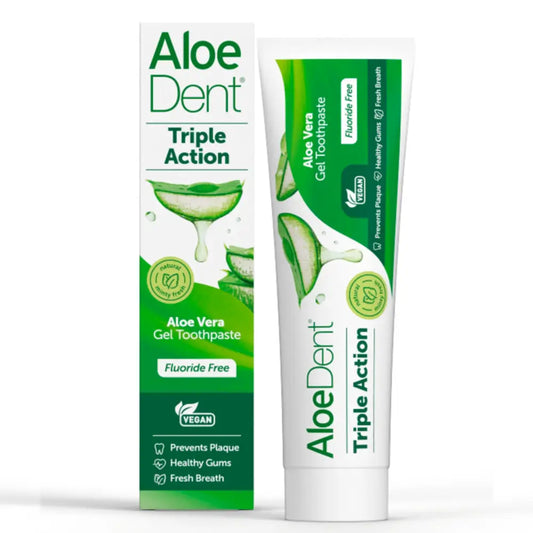 AloeDent Triple Action Toothpaste Fluoride Free 100ml