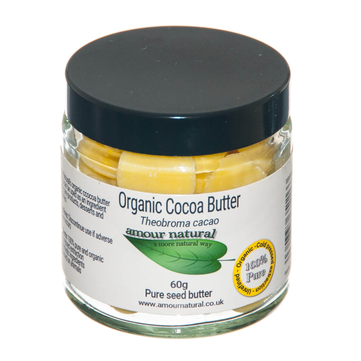 Amour Cocoa Butter Buttons Organic 60g