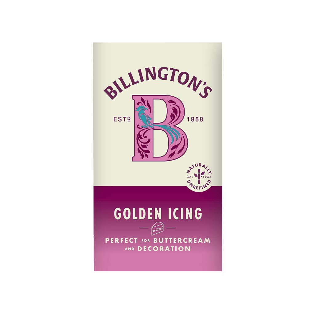 Billington's Golden Icing Sugar 500g perfect for buttercream and decoration.