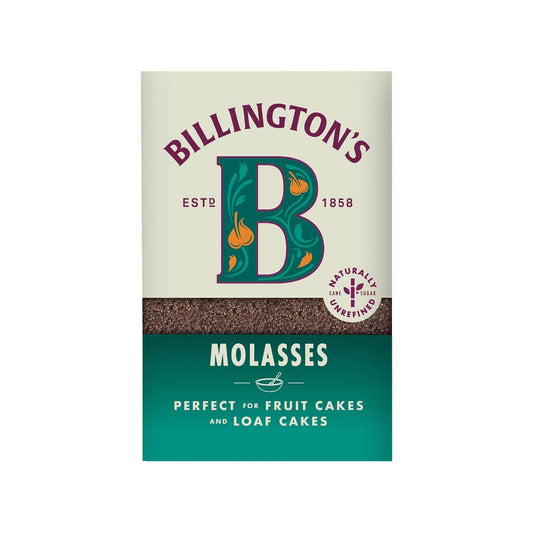 Billington's Molasses Unrefined Cane Sugar 500g perfect for fruit cakes and loaf cakes.