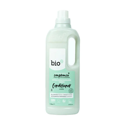 Bio-D Fabric Conditioner Juniper 1 litre Front label bottle.
