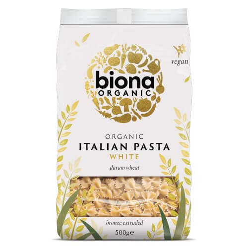 Biona Farfalle Pasta White Organic 500g