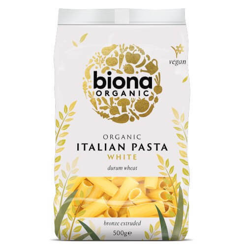 Biona Rigatoni Pasta White Organic 500g