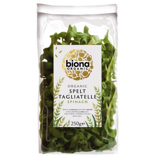Biona Spelt Spinach Tagliatelle Organic 250g