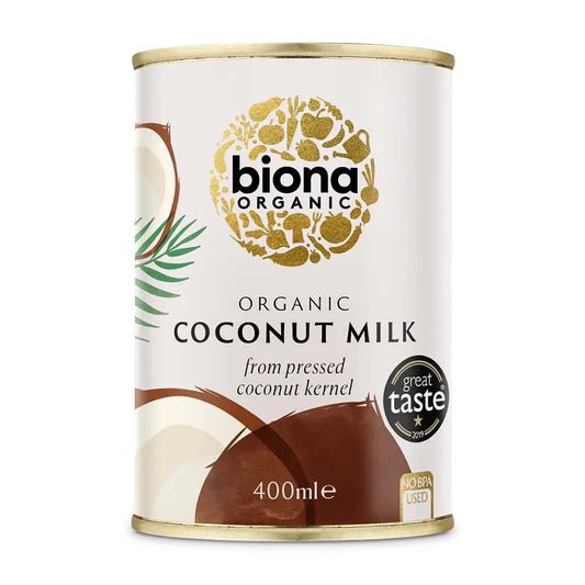 Biona Coconut Milk Organic 400ml BPA free tin.