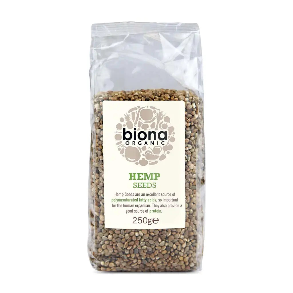 Biona Hemp Seeds Organic 250g bag.