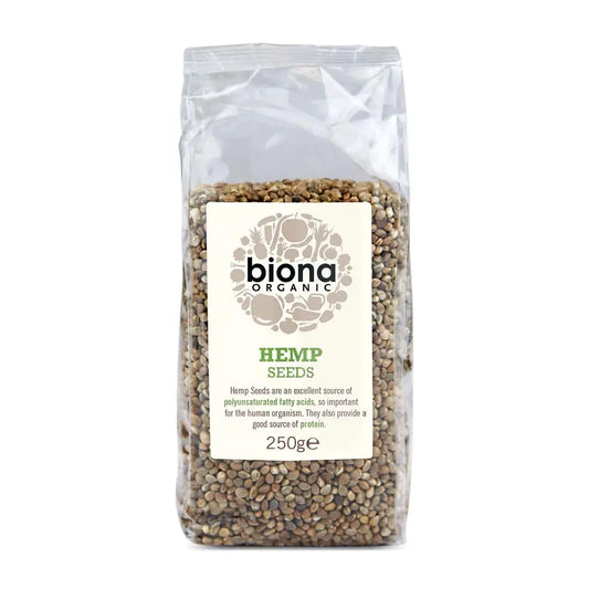 Biona Hemp Seeds Organic 250g bag.