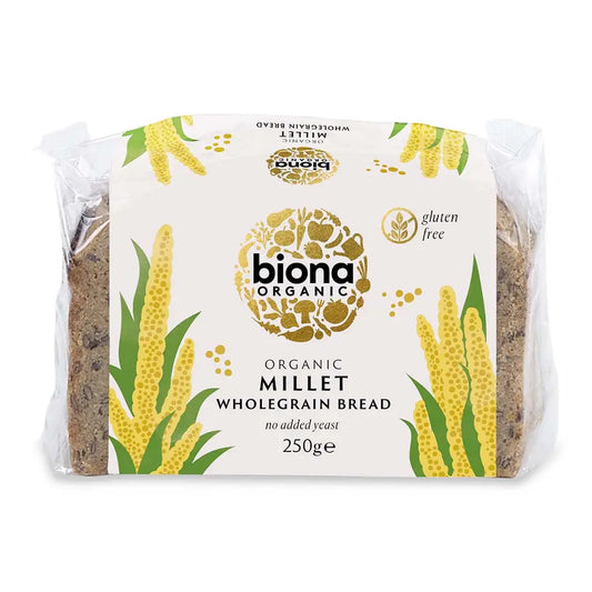 Biona Millet Bread Organic 250g no yeast.