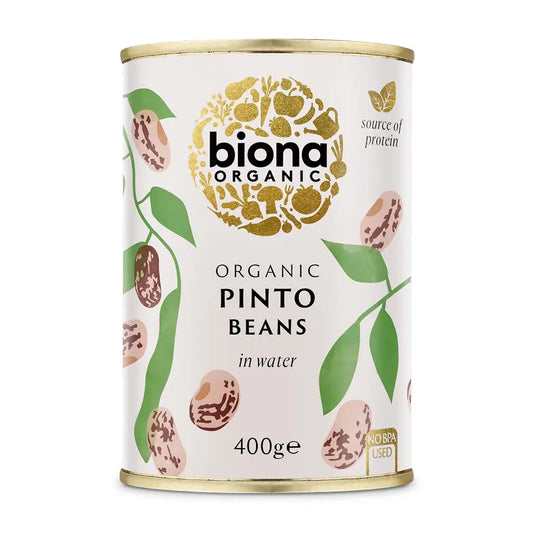 Biona Pinto Beans Organic 400g in water BPA free tin.
