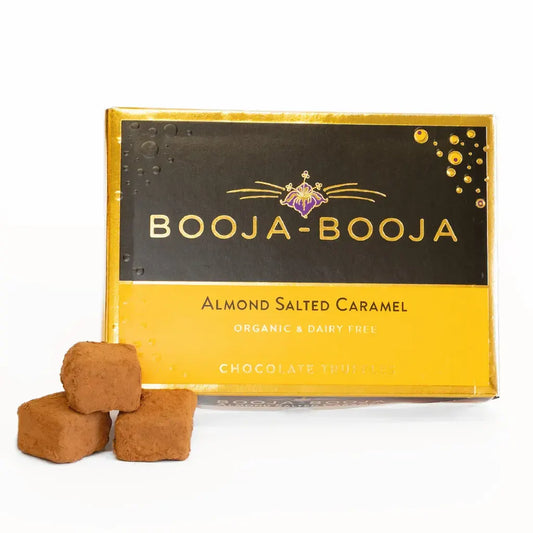 Booja Booja Organic Almond Salted Caramel Eight Truffles Front