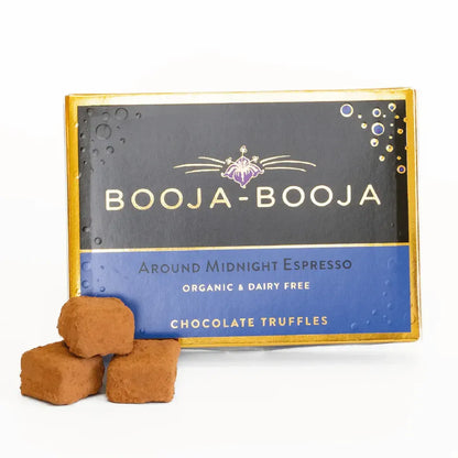 Booja Booja Organic Around Midnight Espresso Eight Truffles Front