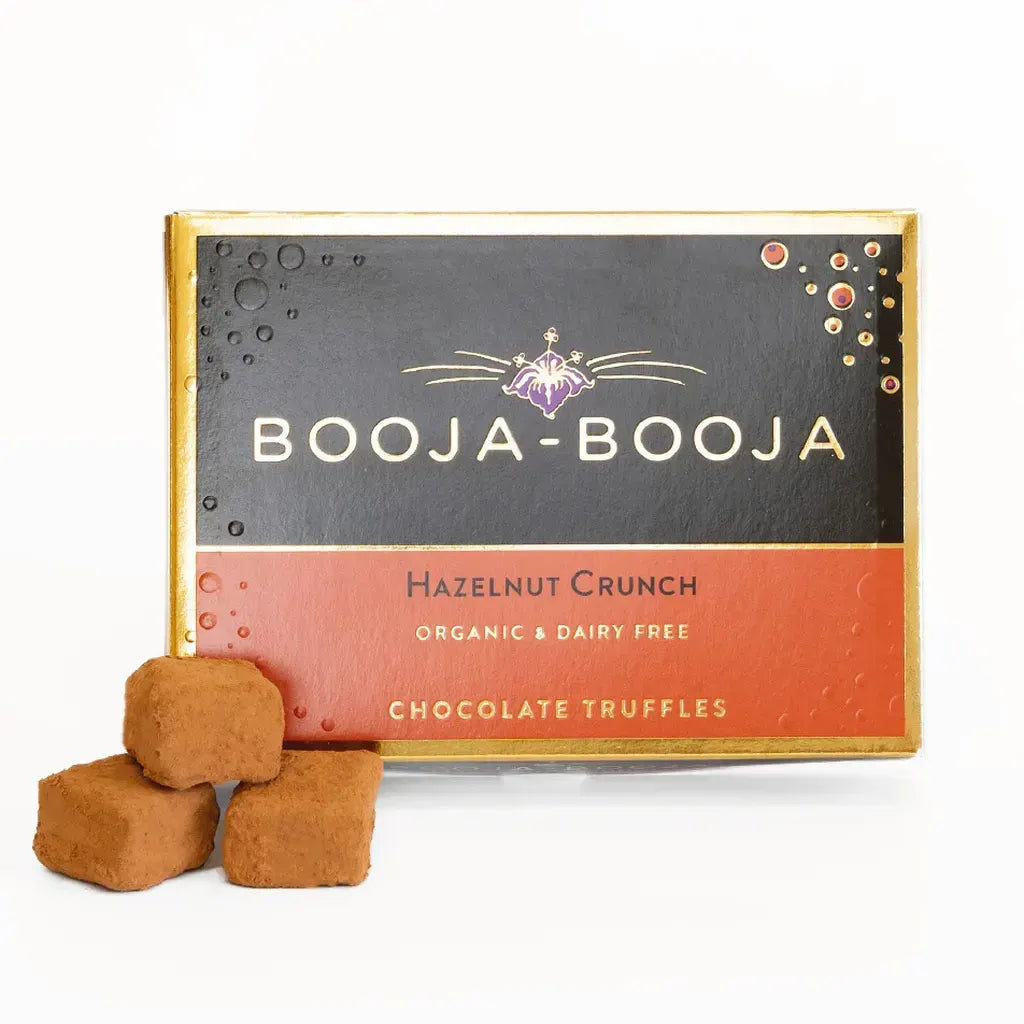Booja Booja Organic Hazelnut Crunch Eight Truffles Front