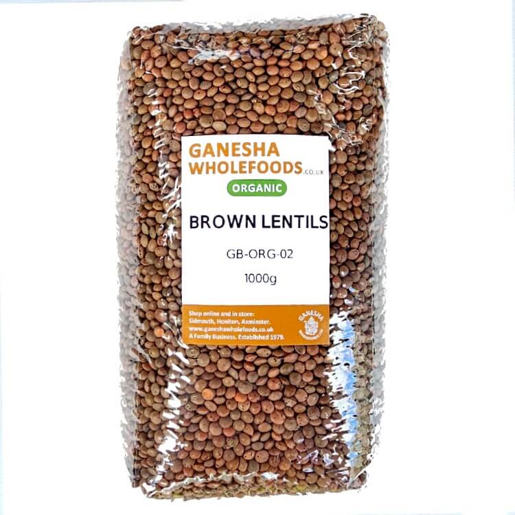 Brown Lentils Organic 1000g