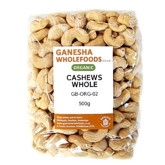 Cashew Nuts Whole Organic 500g