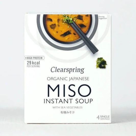 Clearspring Instant Miso Soup Organic with Sea Vegetables 4x10g