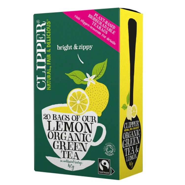 Clipper Green & Lemon 20 Teabags Organic