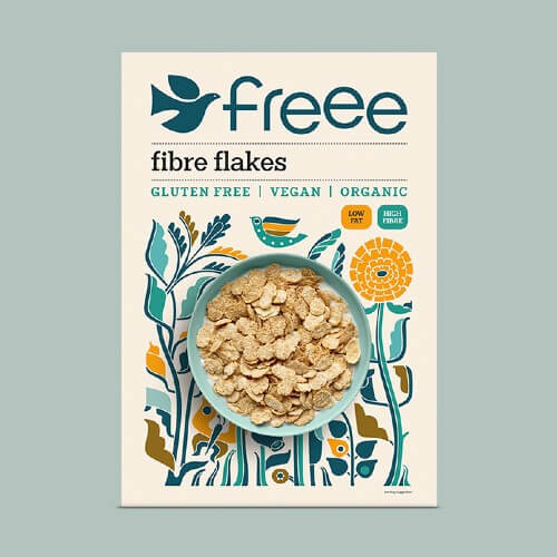 Doves Fibre Flakes Gluten Free Organic Cereal 375g