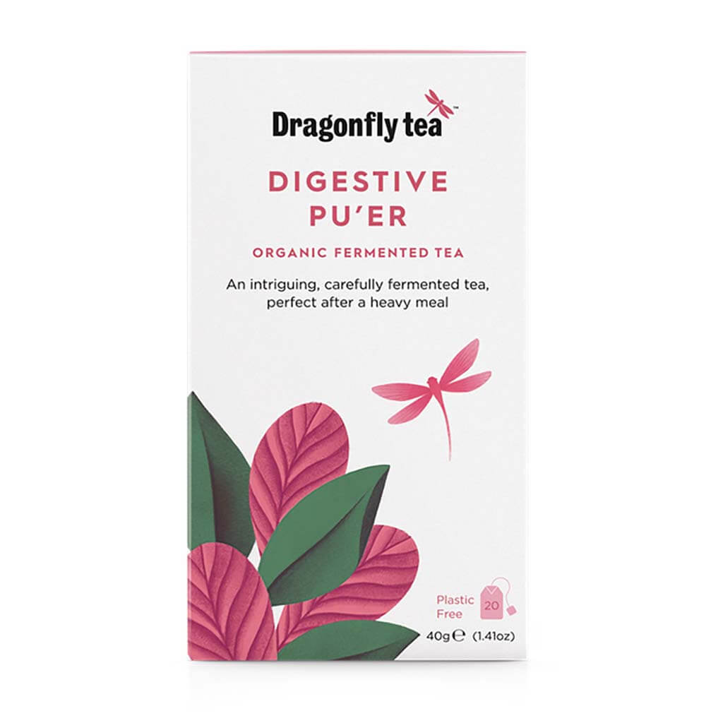 Dragonfly Digestive Pu'er Fermented 20 Teabags Organic