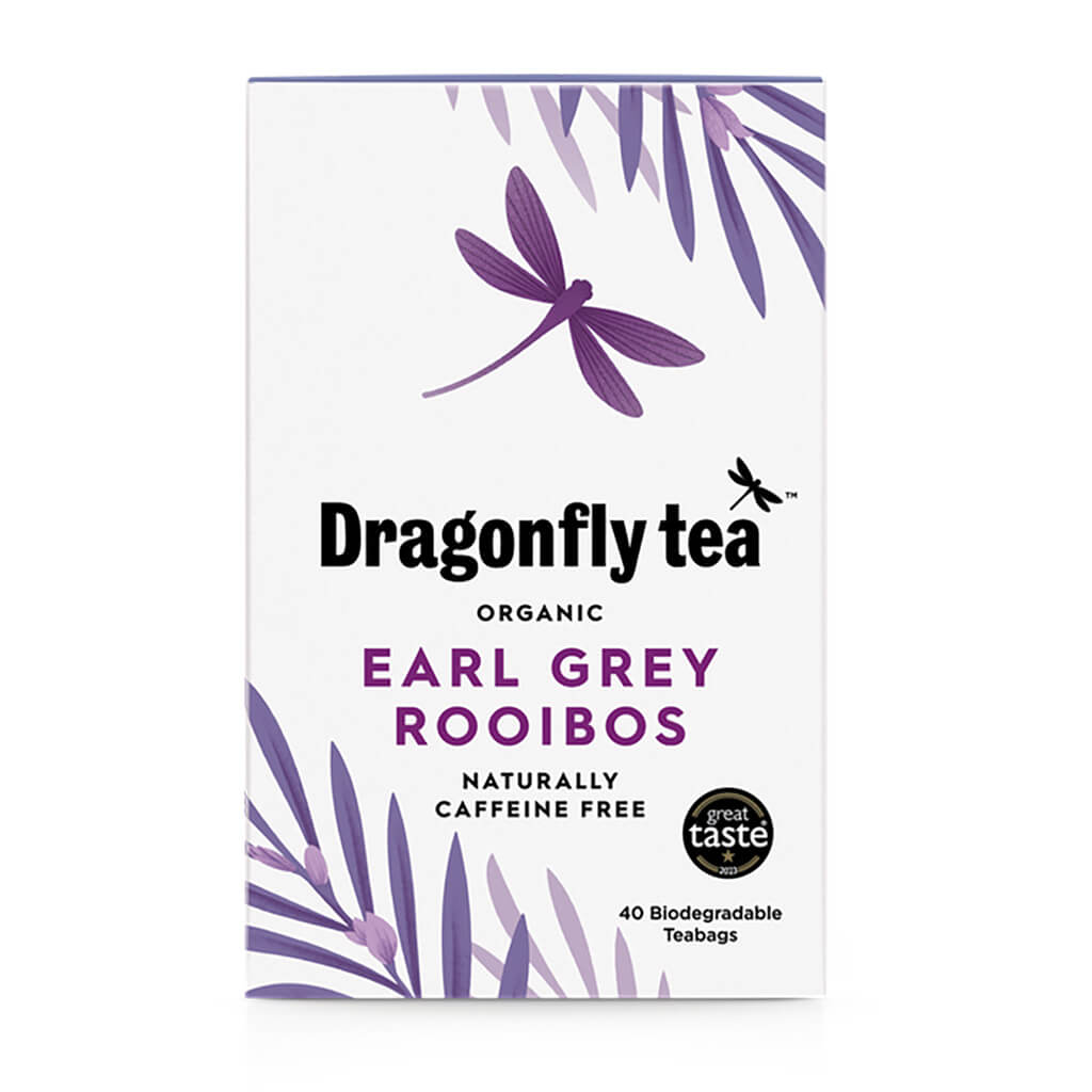 Dragonfly Earl Grey Rooibos 40 Teabags Organic