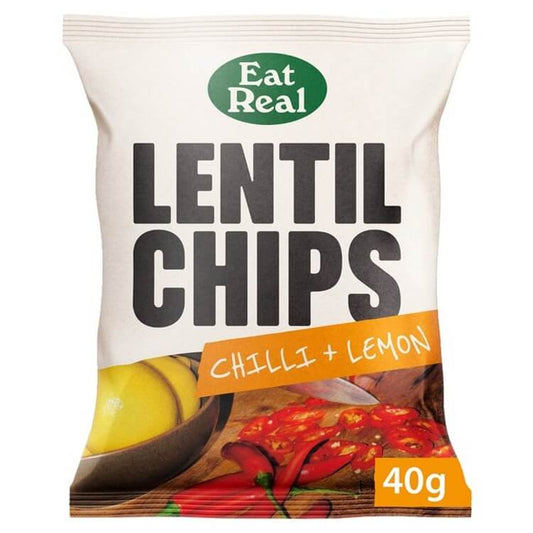 Eat Real Lentil Chips Chilli & Lemon 40g