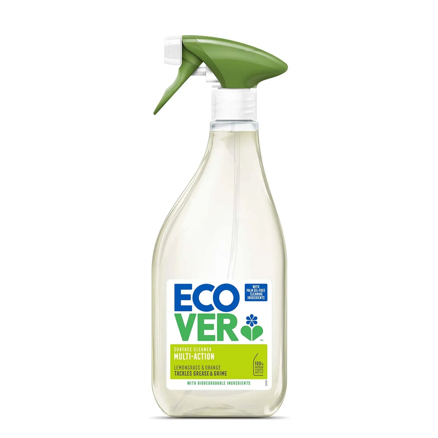 Ecover Multi Action Surface Spray Cleaner lemongrass & orange 500ml bottle.