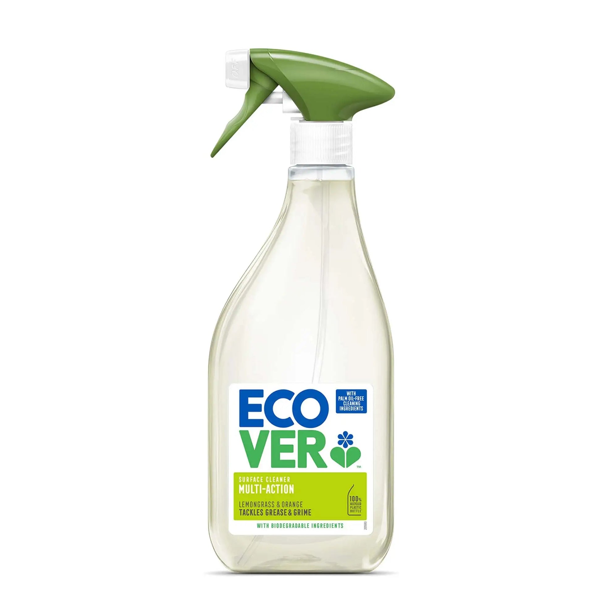 Ecover Multi Action Surface Spray Cleaner lemongrass & orange 500ml bottle.