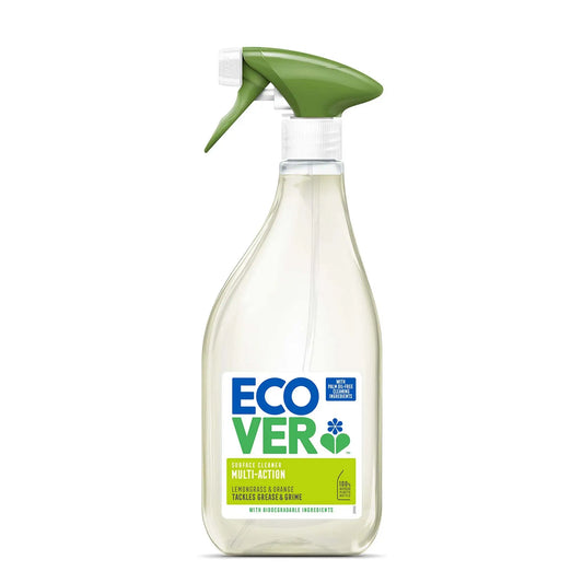 Ecover Multi Action Surface Spray Cleaner lemongrass & orange 500ml bottle.