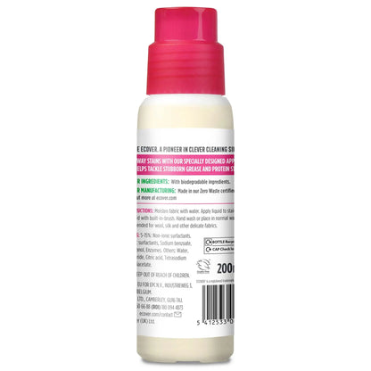 Ecover Stain Remover 200ml back label.
