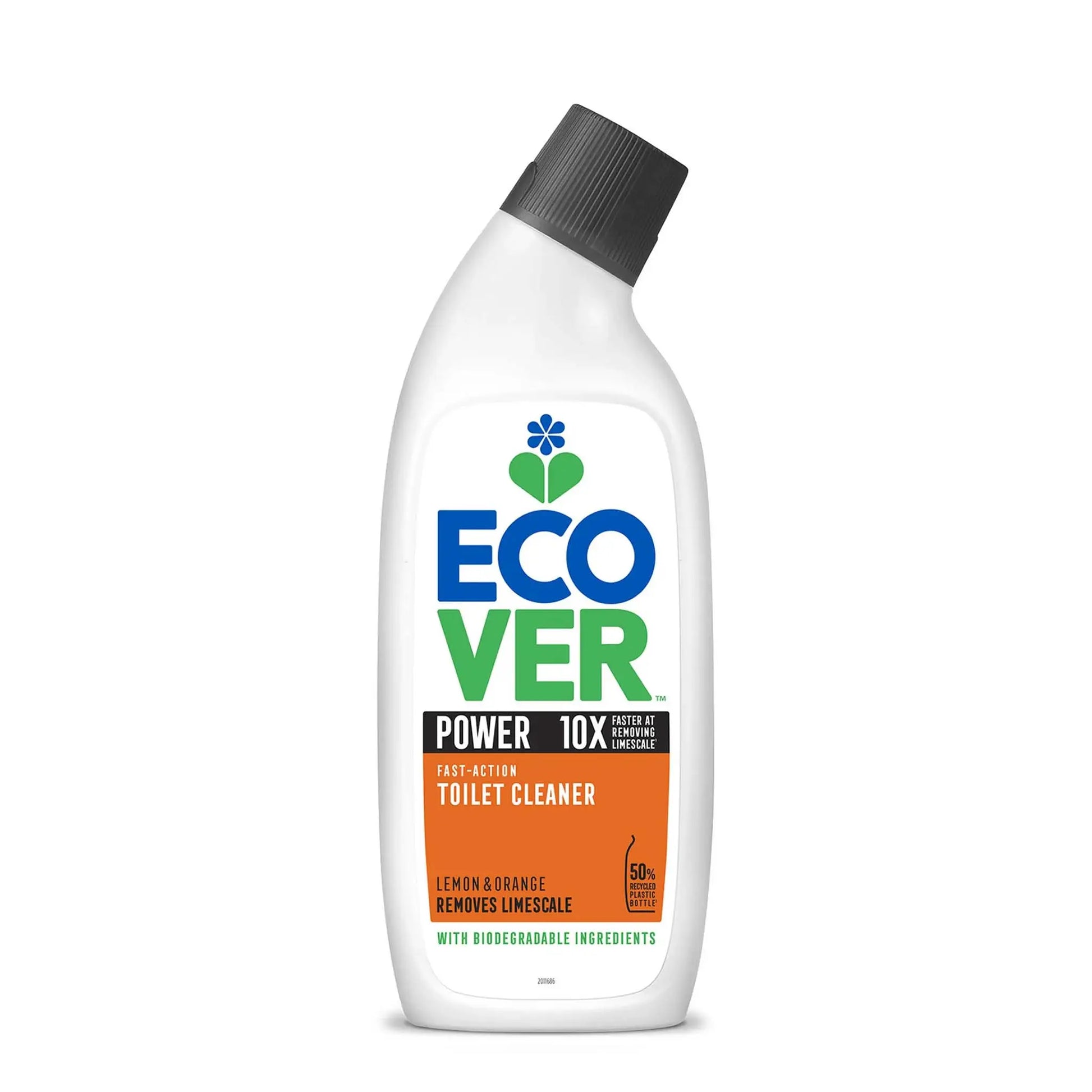Ecover Lemon & Orange Power Toilet Cleaner 750ml bottle.