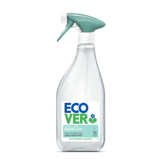 Ecover Window & Glass Cleaner 500ml spray bottle.