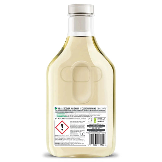Ecover Zero Delicate Wool & Silk Laundry Liquid detergent 1 litre back label.