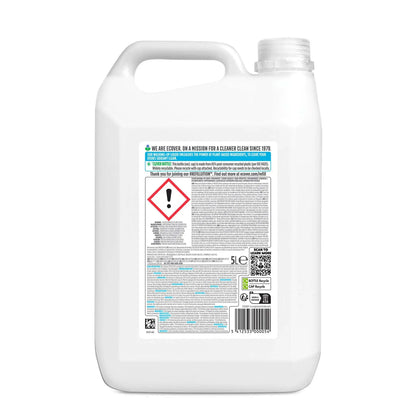 Ecover Washing Up Liquid Chamomile & Clementine 5 litre refill bottle back label.