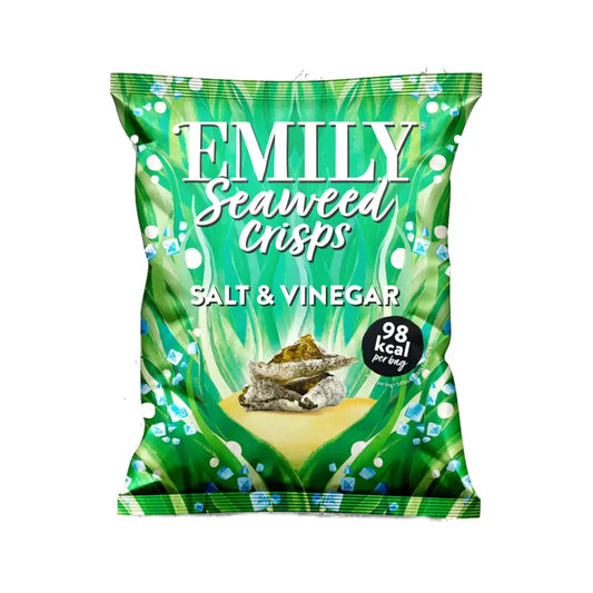 EMILY Seaweed Crisps Salt & Vinegar 18g at Ganesha Wholefoods